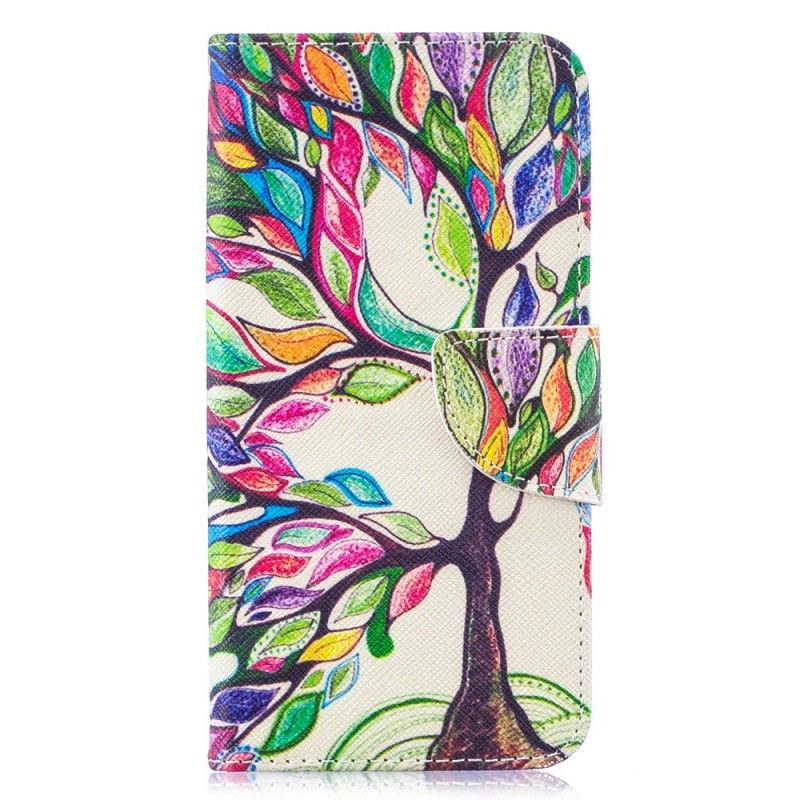 Etui Folio Samsung Galaxy S10e Kolorowe Drzewo Etui Ochronne