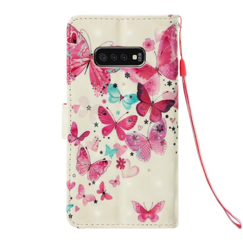Etui Folio Samsung Galaxy S10e Lot Motyli Etui Ochronne