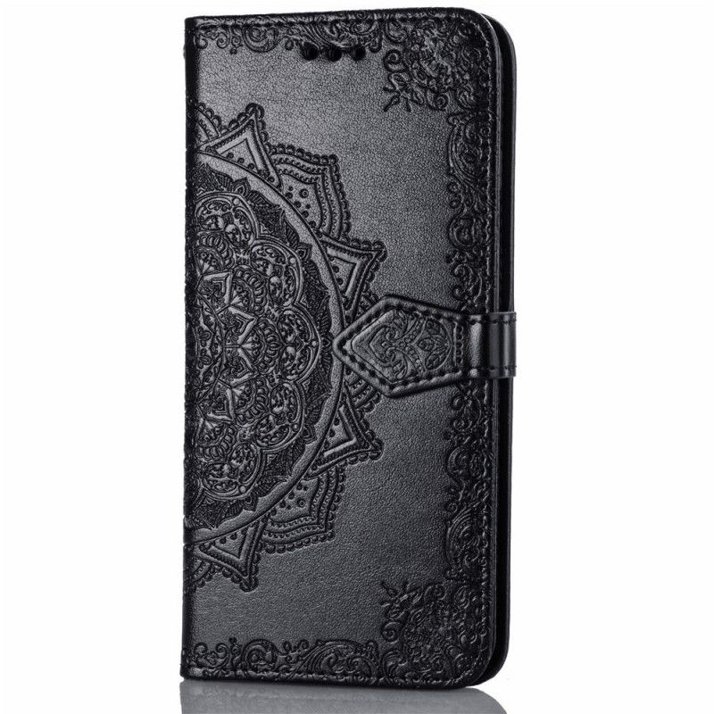 Etui Folio Samsung Galaxy S10e Szary Czarny Mandala W Średnim Wieku Etui Ochronne