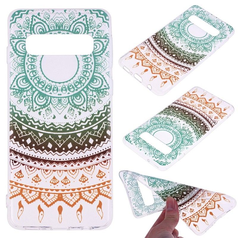 Etui Samsung Galaxy S10e Przezroczysta Kolorowa Mandala Etui Ochronne