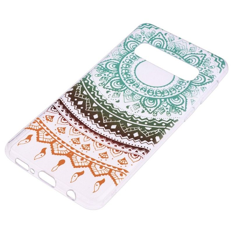 Etui Samsung Galaxy S10e Przezroczysta Kolorowa Mandala Etui Ochronne