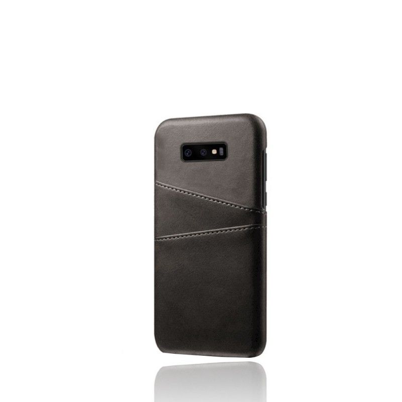 Etui Samsung Galaxy S10e Szary Czarny Posiadacz Karty
