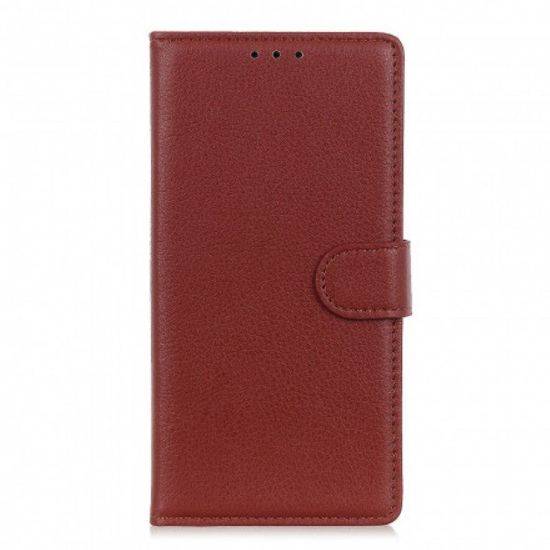 Etui Folio do Poco M3 Pro 5G Tradycyjna Sztuczna Skóra Liczi