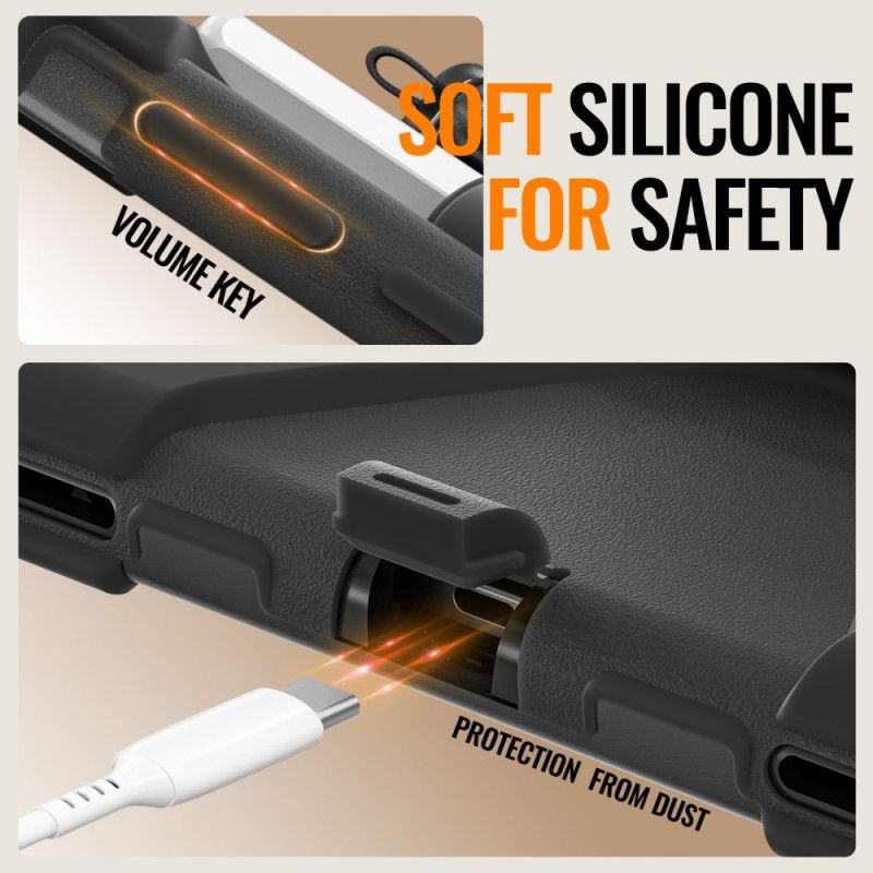 Etui Do Samsung Galaxy Tab S11 Potrójna Ochrona Z Uchwytem Na Pierścionek