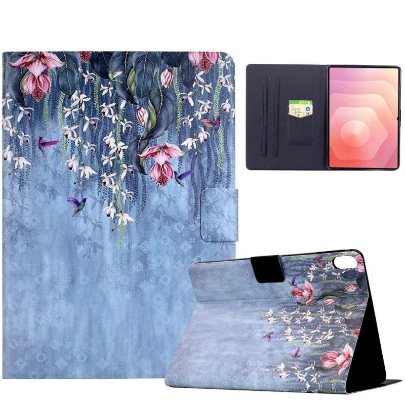Etui Folio Do Samsung Galaxy Tab S11 Kwiatowy Deszcz