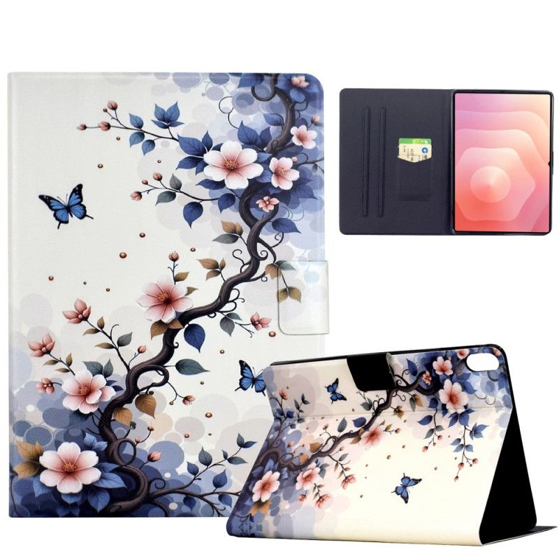 Etui Folio Do Samsung Galaxy Tab S11 Kwiaty I Motyle