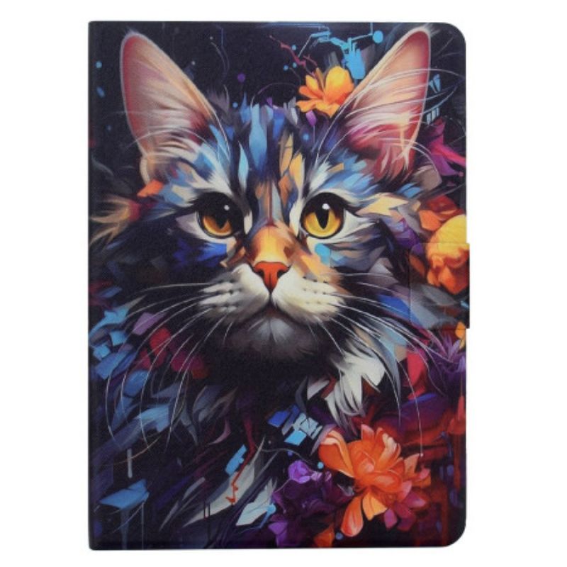 Etui Folio Samsung Galaxy Tab S11 Artystyczny Kot