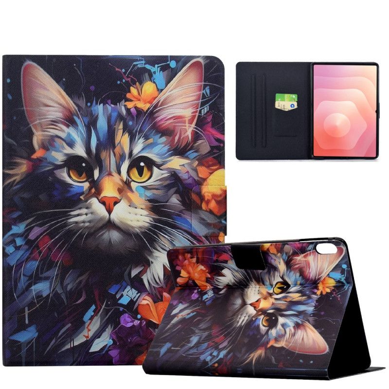 Etui Folio Samsung Galaxy Tab S11 Artystyczny Kot