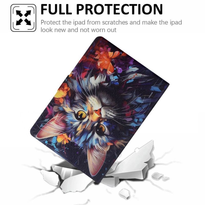 Etui Folio Samsung Galaxy Tab S11 Artystyczny Kot