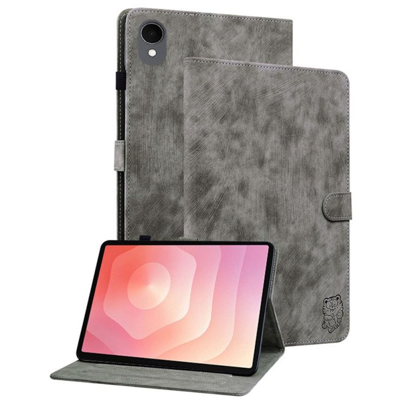 Etui Folio Samsung Galaxy Tab S11 Efekt Zamszu Vintage Etui Ochronne