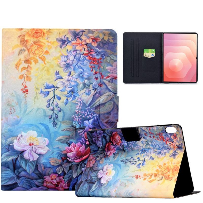 Etui Folio Samsung Galaxy Tab S11 Obraz Kwiatowy Etui Ochronne