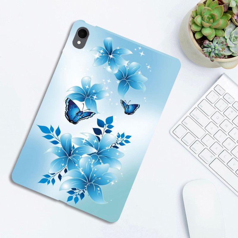 Etui Samsung Galaxy Tab S11 Małe Niebieskie Motyle Etui Ochronne