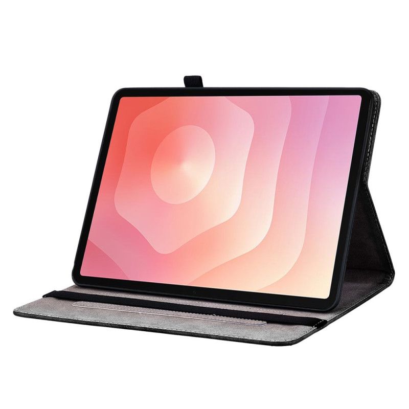 Etui Samsung Galaxy Tab S11 Motyle I Niebieskie Kwiaty