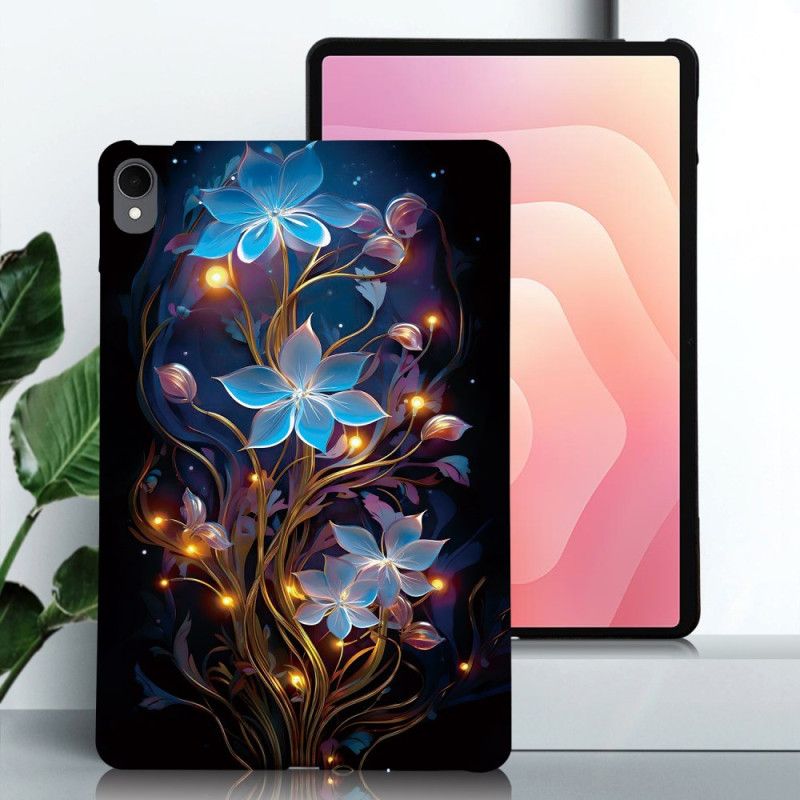 Etui Samsung Galaxy Tab S11 Niebieskie Kwiaty