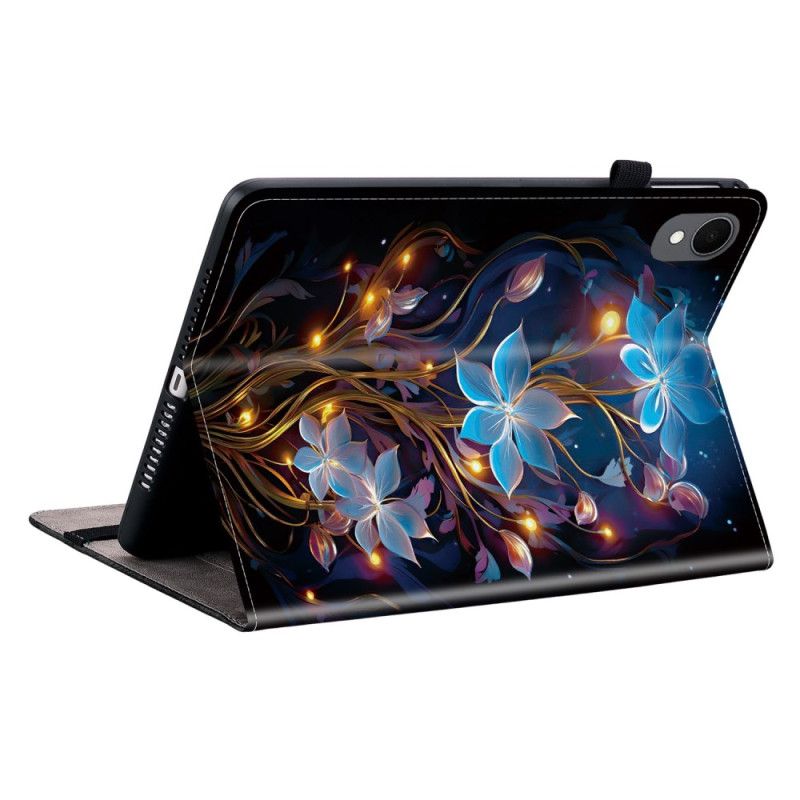 Etui Samsung Galaxy Tab S11 Niebieskie Kwiaty Etui Ochronne