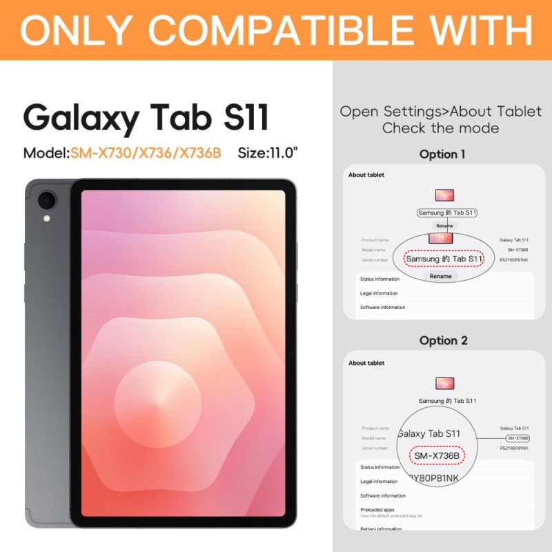 Etui Samsung Galaxy Tab S11 Obrotowa Podstawka Etui Ochronne