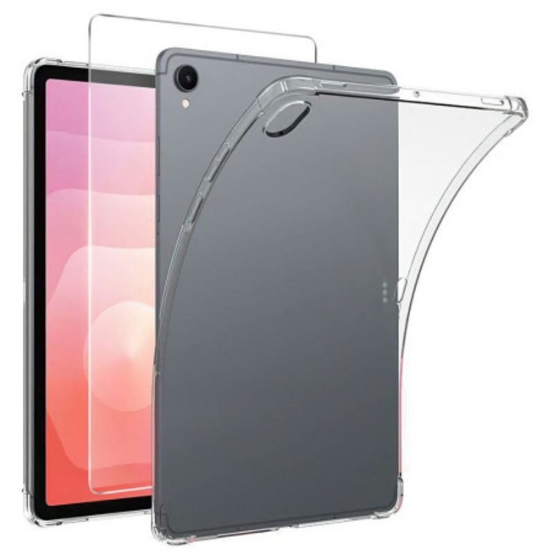 Etui Samsung Galaxy Tab S11 Przezroczysty Z Hartowanym Szkłem Ochronnym Na Ekran