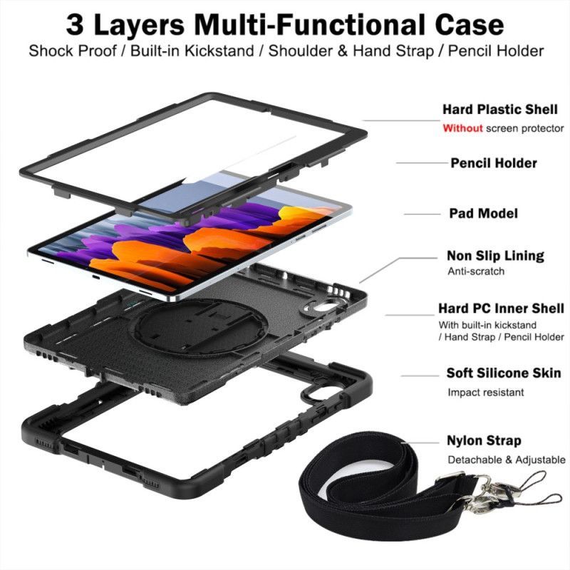 Etui Samsung Galaxy Tab S11 Wytrzymały Z Paskiem Na Ramię Etui Ochronne