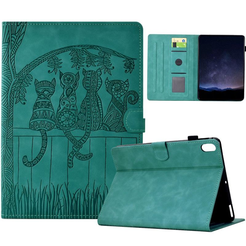 Obudowa Samsung Galaxy Tab S11 Etui Na Telefon Scena Z Kotem Z Efektem Zamszu