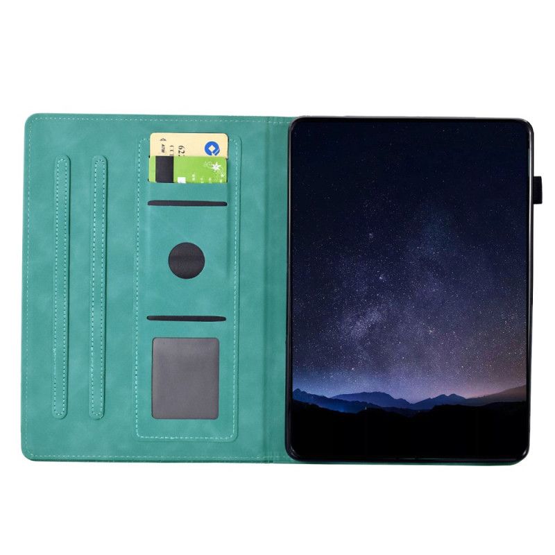 Obudowa Samsung Galaxy Tab S11 Etui Na Telefon Scena Z Kotem Z Efektem Zamszu