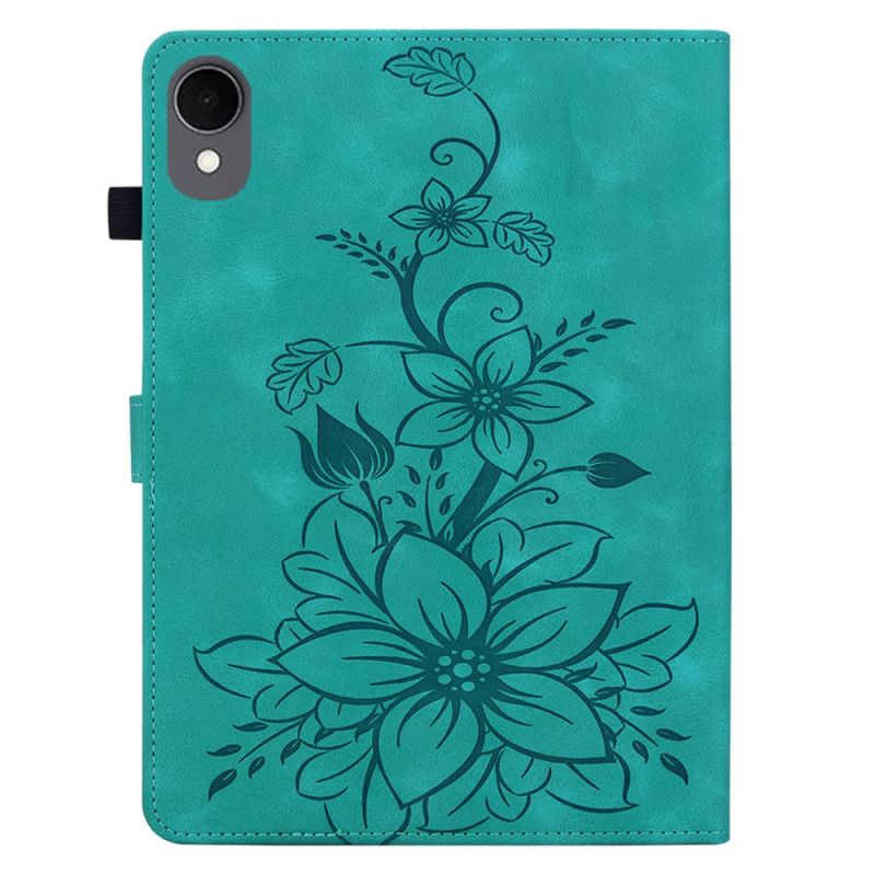 Pokrowce Samsung Galaxy Tab S11 Kwiatowy Wzór Z Efektem Zamszu