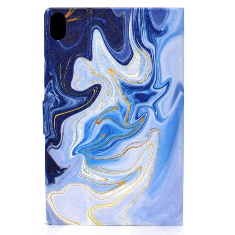 Skórzany Futerał Samsung Galaxy Tab S11 Etui Na Telefon Niebieski Marmur