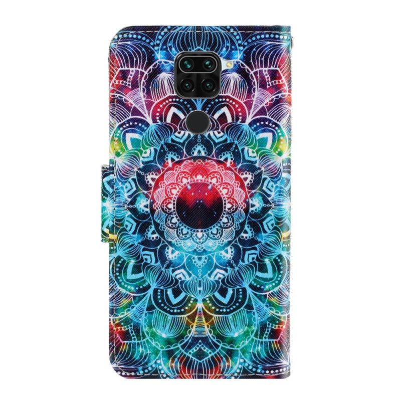 Etui Folio Xiaomi Redmi Note 9 Błyszcząca Mandala Stringi Etui Ochronne