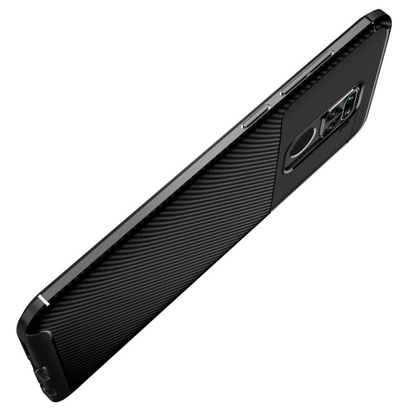 Futerały Xiaomi Redmi Note 9 Granatowy Czarny Elastyczne Włókno Węglowe