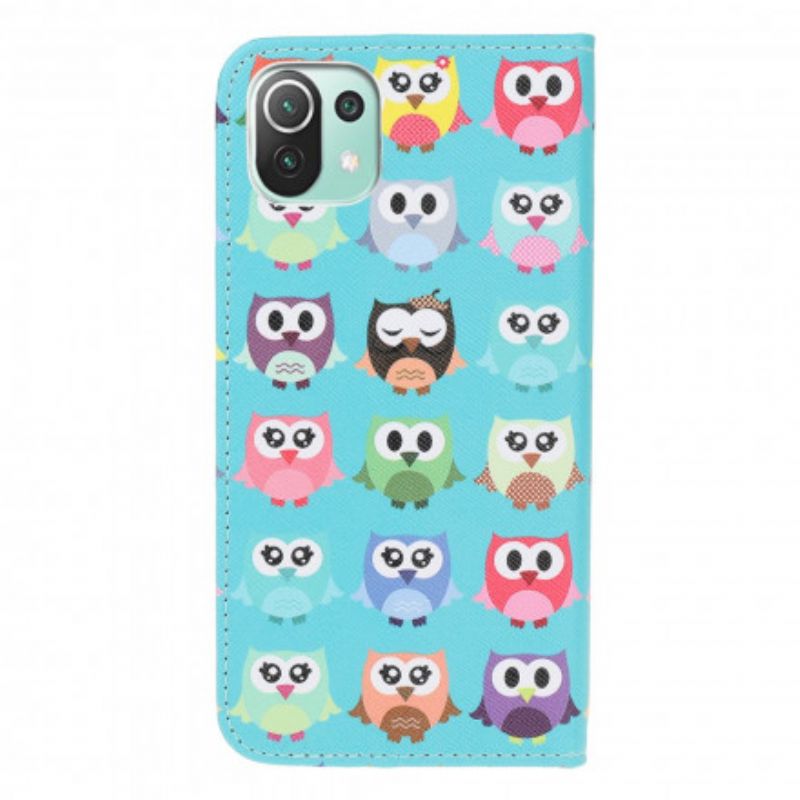 Obudowa Xiaomi Mi 11 Lite 5g Ne / Mi 11 Lite 4g / 5g Etui Na Telefon Wiele Sów