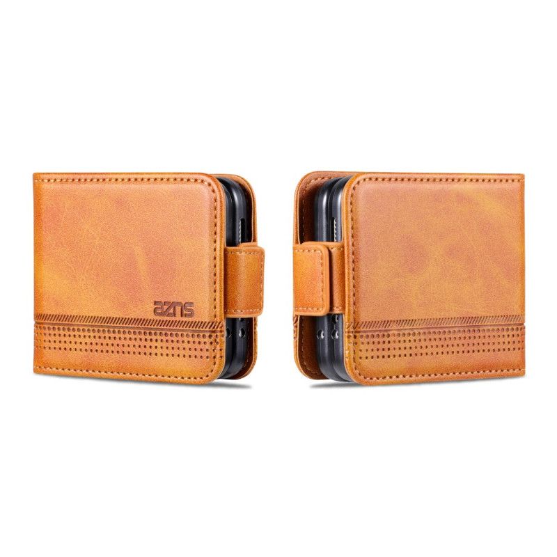 Case Samsung Galaxy Z Flip 5 Etui Na Telefon Efekt Skóry Azns