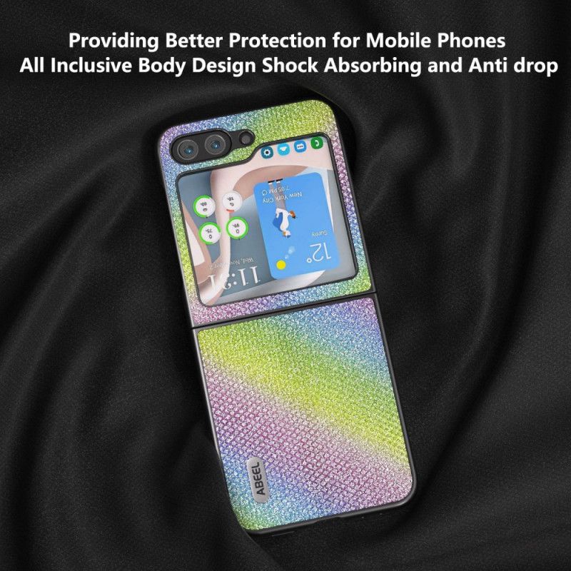 Etui Do Samsung Galaxy Z Flip 5 Sztuczna Skóra Abeel