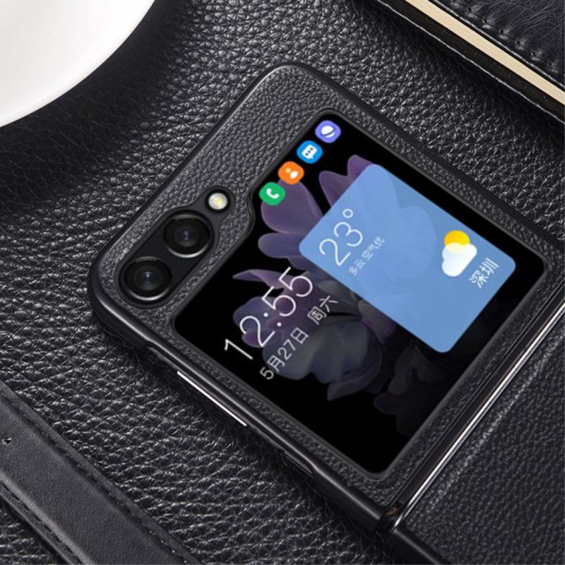 Etui Samsung Galaxy Z Flip 5 Efekt Delikatnej Skóry