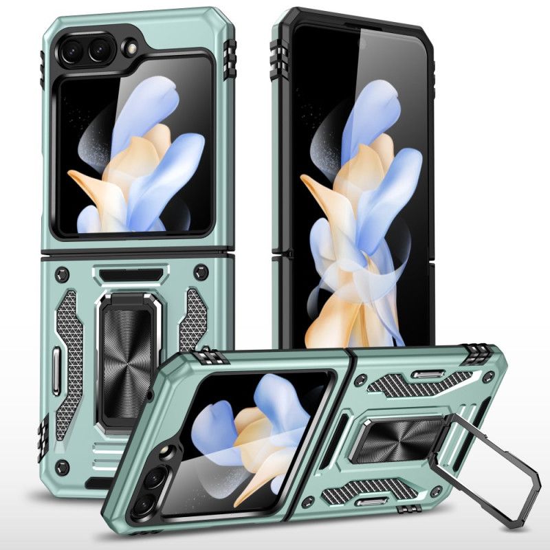 Etui Samsung Galaxy Z Flip 5 Konstrukcja Z Uchwytem Pierścieniowym Etui Ochronne