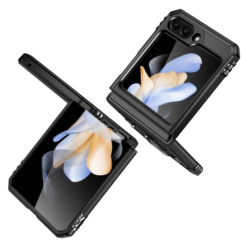 Etui Samsung Galaxy Z Flip 5 Konstrukcja Z Uchwytem Pierścieniowym Etui Ochronne