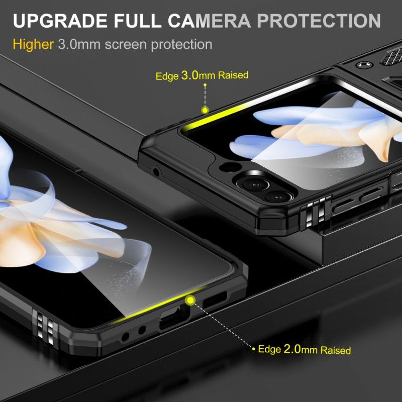 Etui Samsung Galaxy Z Flip 5 Konstrukcja Z Uchwytem Pierścieniowym Etui Ochronne
