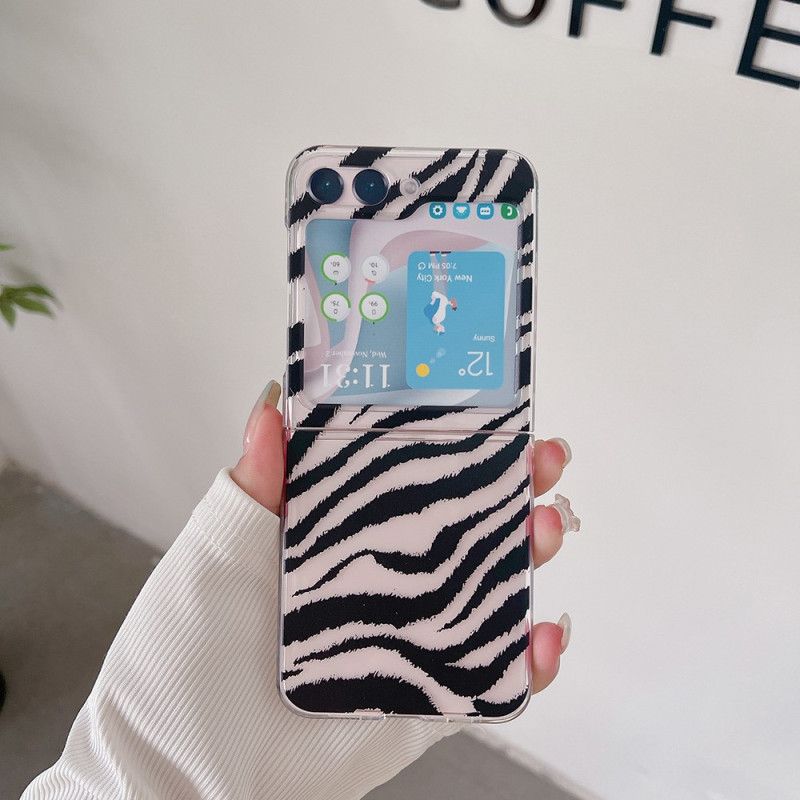 Etui Samsung Galaxy Z Flip 5 Przezroczyste Dyskretne Ślady Etui Ochronne
