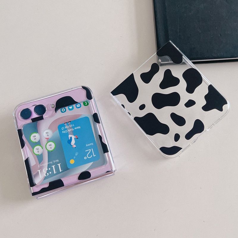 Etui Samsung Galaxy Z Flip 5 Przezroczyste Dyskretne Ślady Etui Ochronne
