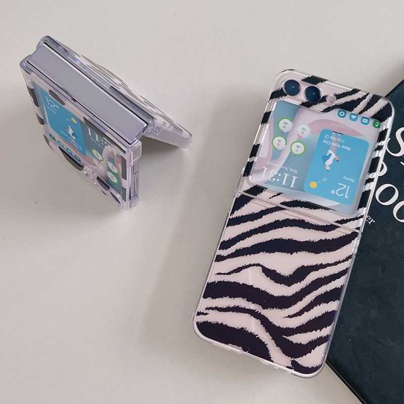 Etui Samsung Galaxy Z Flip 5 Przezroczyste Dyskretne Ślady Etui Ochronne