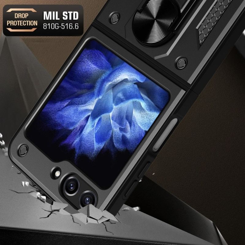 Etui Samsung Galaxy Z Flip 5 Sztywny Z Pierścieniem Podporowym