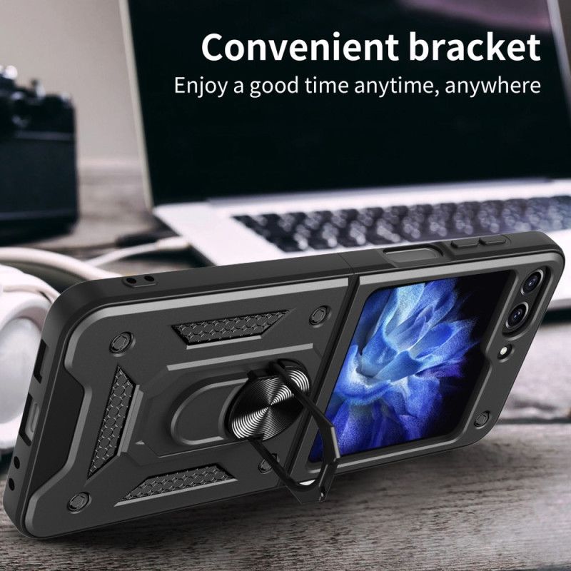 Etui Samsung Galaxy Z Flip 5 Sztywny Z Pierścieniem Podporowym