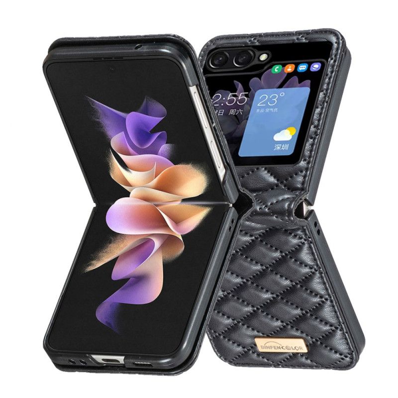 Futerały Samsung Galaxy Z Flip 5 Etui Na Telefon Pikowany Styl Binfen Kolor