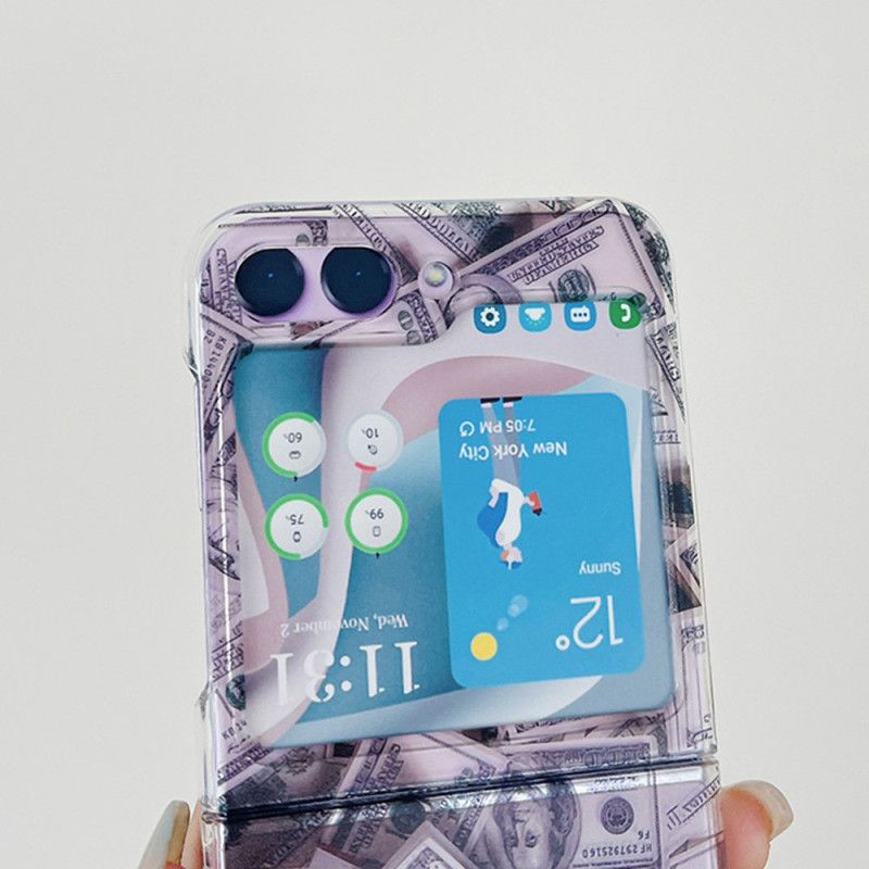 Futerały Samsung Galaxy Z Flip 5 Etui Na Telefon Przejrzyste Pieniądze Pieniądze
