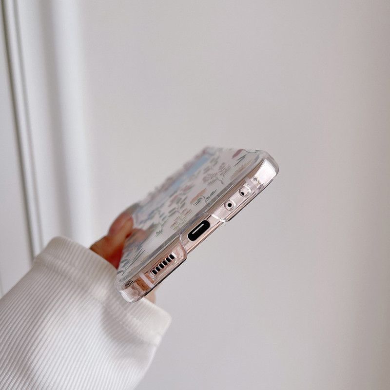 Futerały Samsung Galaxy Z Flip 5 Etui Na Telefon Przezroczyste Małe Kwiaty