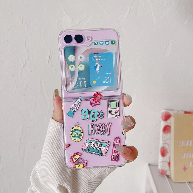 Futerały Samsung Galaxy Z Flip 5 Etui Na Telefon Przezroczyste Małe Obiekty