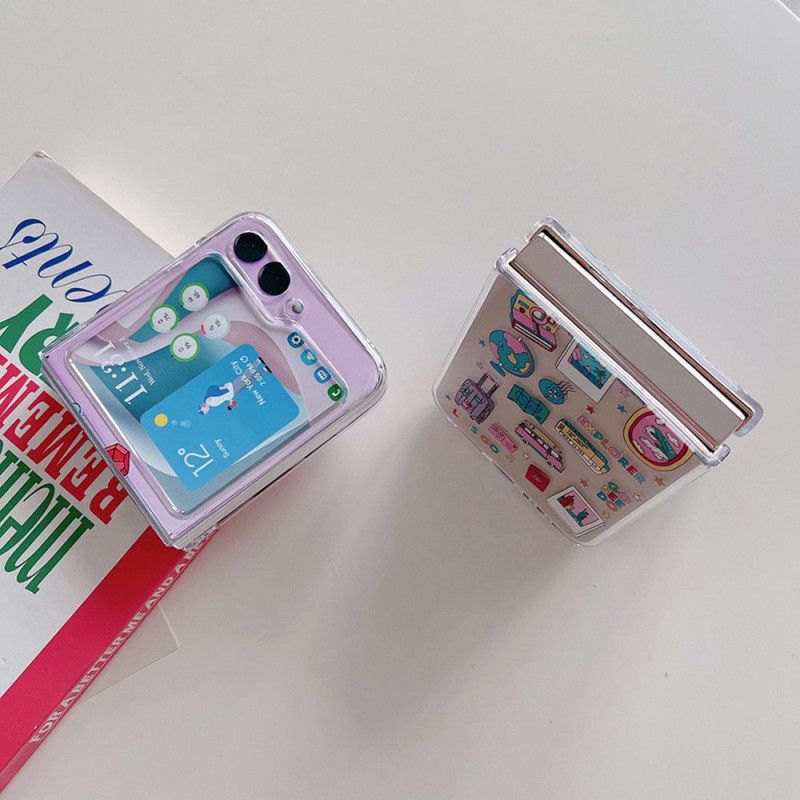 Futerały Samsung Galaxy Z Flip 5 Etui Na Telefon Przezroczyste Małe Obiekty