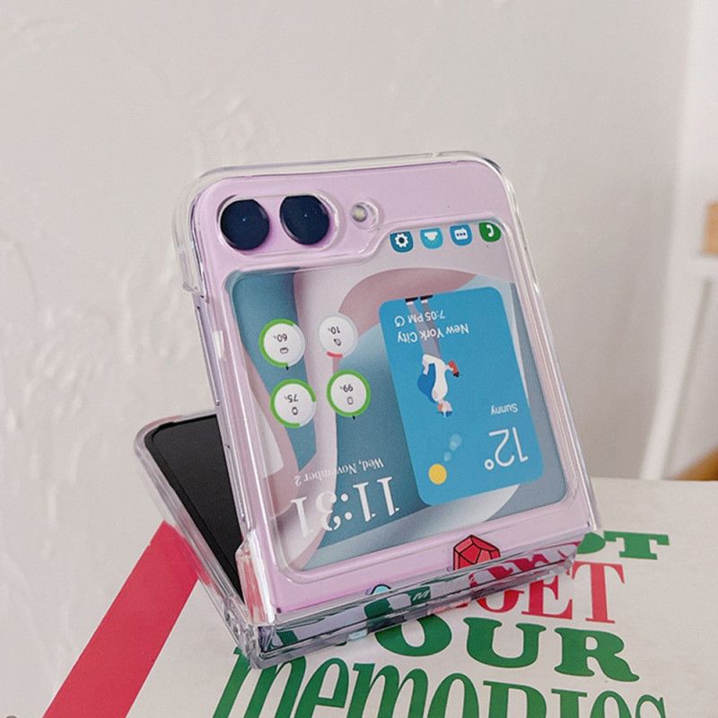 Futerały Samsung Galaxy Z Flip 5 Etui Na Telefon Przezroczyste Małe Obiekty