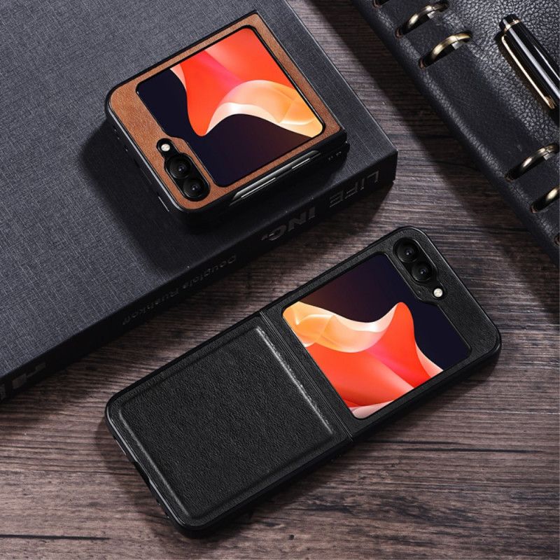 Futerały Samsung Galaxy Z Flip 5 Etui Na Telefon Styl Skórzany