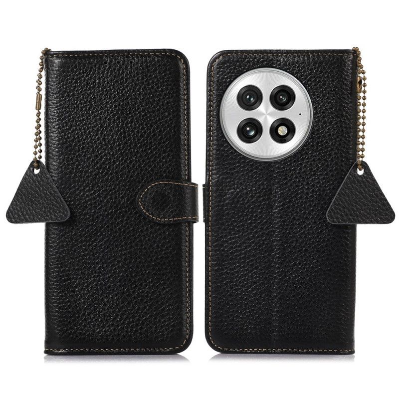 Etui Folio Oneplus 13 Skóra Naturalna Z Blokadą Rfid Etui Ochronne