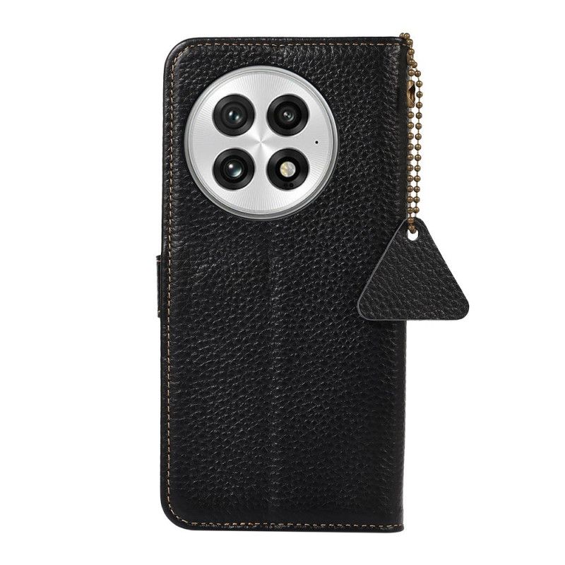 Etui Folio Oneplus 13 Skóra Naturalna Z Blokadą Rfid Etui Ochronne