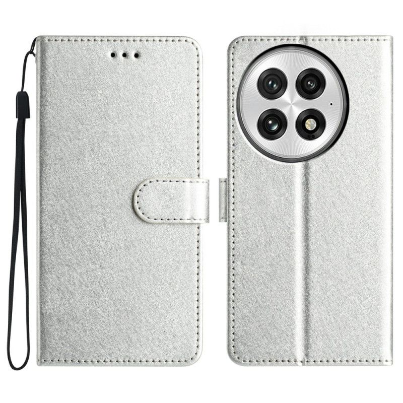 Etui Folio Oneplus 13 Tekstura Jedwabiu Etui Ochronne